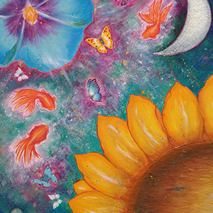 「浮遊する創造物たち」F50号